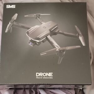 Black Drone with Obstacle Avoidance